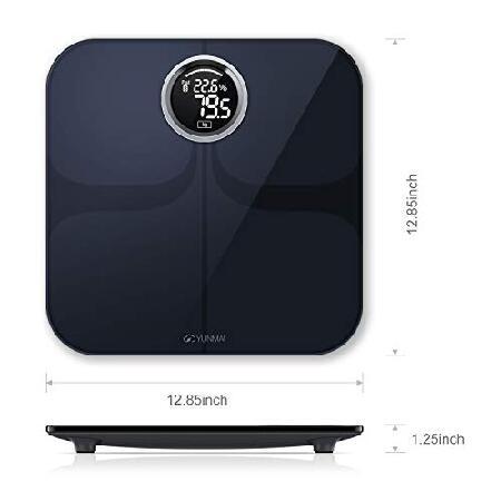 YUNMAI Premium Smart Scale - Body Fat Scale with New Free APP ＆ Body Composition Monitor with Extra Large Display - Works with iPhone... with Scale Body Premium Smart Fat New Free APP Composition Monitor Extra Large Display Works iPhone