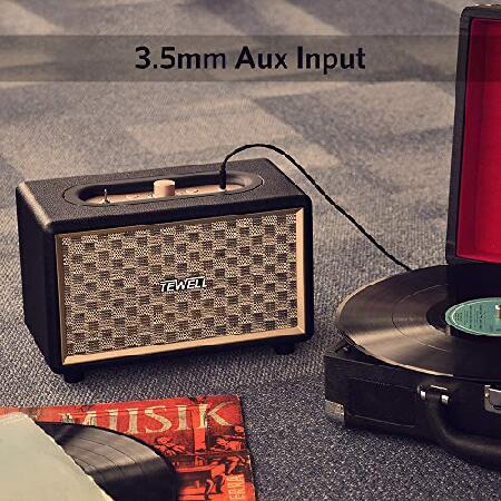 Computer Speaker, HD 24W Audio Vintage Wireless Speakers Plug-in Speaker with Extended Bass and Treble, Knob for Volume Control, 【放送】 Toggle Switch