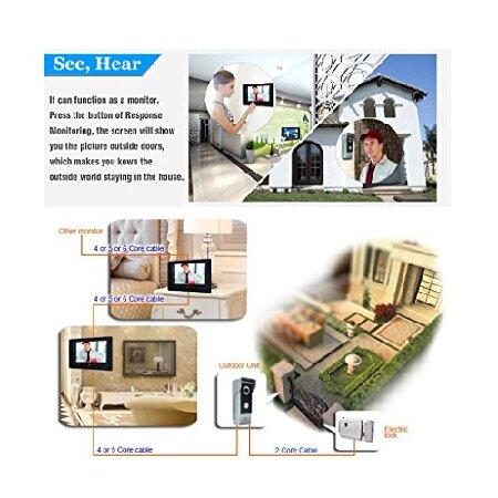 AMOCAM　Video　Intercom　Video　Video　HD　System,　Phone　Phone　Inches　Door　for　Doorbell　Kits　House　System,　Dual-Way　Villa　Intercom　Camera　Wired　Door　Offic