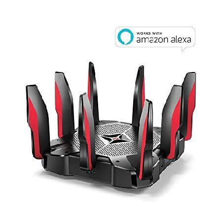 TP-Link AC5400 Tri Band WiFi Gaming Router(Archer C5400X) - MU-MIMO Wireless Router, 1.8GHz Quad-Core 64-bit CPU, Game First Priority, Link Aggregatio｜koostore｜02