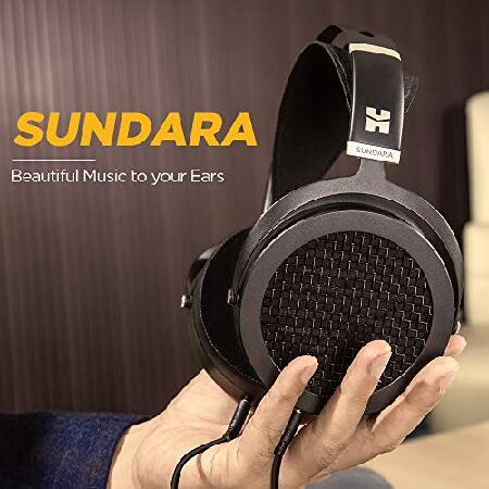 HIFIMAN SUNDARA オーバーイヤー フルサイズ 平面磁気HiFiステレオ有線ヘッドフォン スタジオ＆オーディオ愛好家用 (ブラック)｜koostore｜04