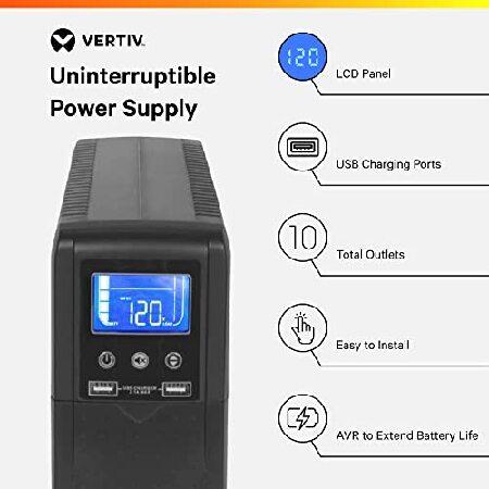 Vertiv Liebert PSA5 1500VA 900W line-Interactive UPS with AVR Technology and Battery Backup, 10 outlets and Three-Year, Full Unit Replacement 　 (PSA5｜koostore｜02