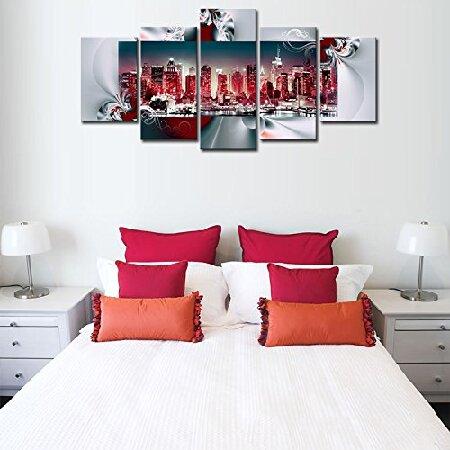 AWLXPHY Decor New York City ウォールアート キャンバス 赤と白 AWLXPHY Decor New York City ウォールアート キャンバス 赤と白