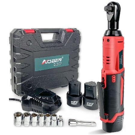 AOBEN 12V充電式 コードレスラチェットレンチセット最大トルク AOBEN 12V充電式 コードレスラチェットレンチセット最大トルク