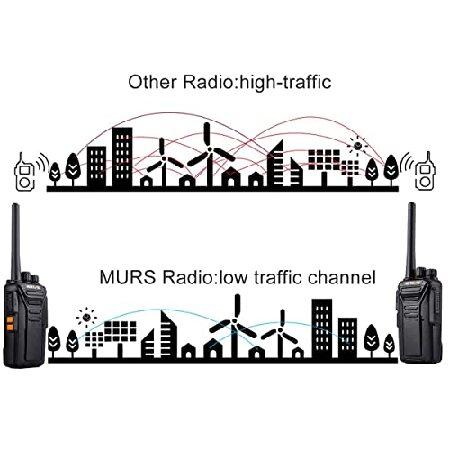 Retevis　RT27V　MURS　Radios,　Two　for　Antenna,　Low　with　Radios,　Rechargeable　Detachable　Walkie　Earpiece　Talkies　Way　Business　Traffic　Adults,　Channel,　C