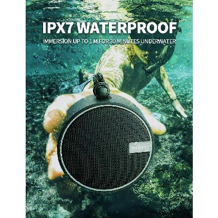 激安で通販 INSMY C12 IPX7 Waterproof Shower Bluetooth Speaker， Portable Wireless Outdoor Speaker with HD Sound， Support TF Card， Suction Cup for Home， Pool， Beac