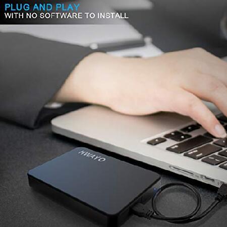 激安大セール HWAYO 1TB Portable External Hard Drive Ultra Slim 2.5´´ USB 3.0 HDD Storage for PC， Desktop， Laptop， MacBook， Chromebook， Xbox One