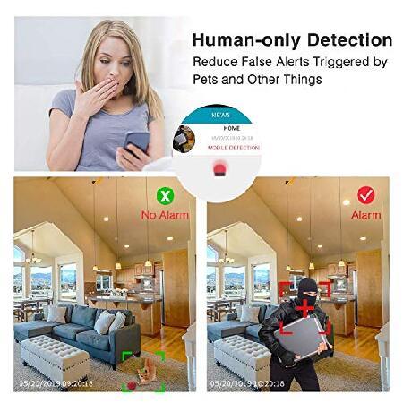 FOSCAM Home Security Camera R4S 4MP WiFi IP Camera,Wireless Baby Monitor with AI Human Detection Sound Detection 33ft Night Vision 2 Way Audio Camera｜koostore｜02