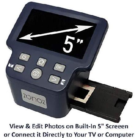 zonoz　FS-5　Digital　to　Slides　Slide　Includes　Scanner　Converts　8mm　Negatives　＆　110,　Film　35mm,　Super　＆　Bright　5-Inch　JPEG　＆　Large　Film　126,　LCD