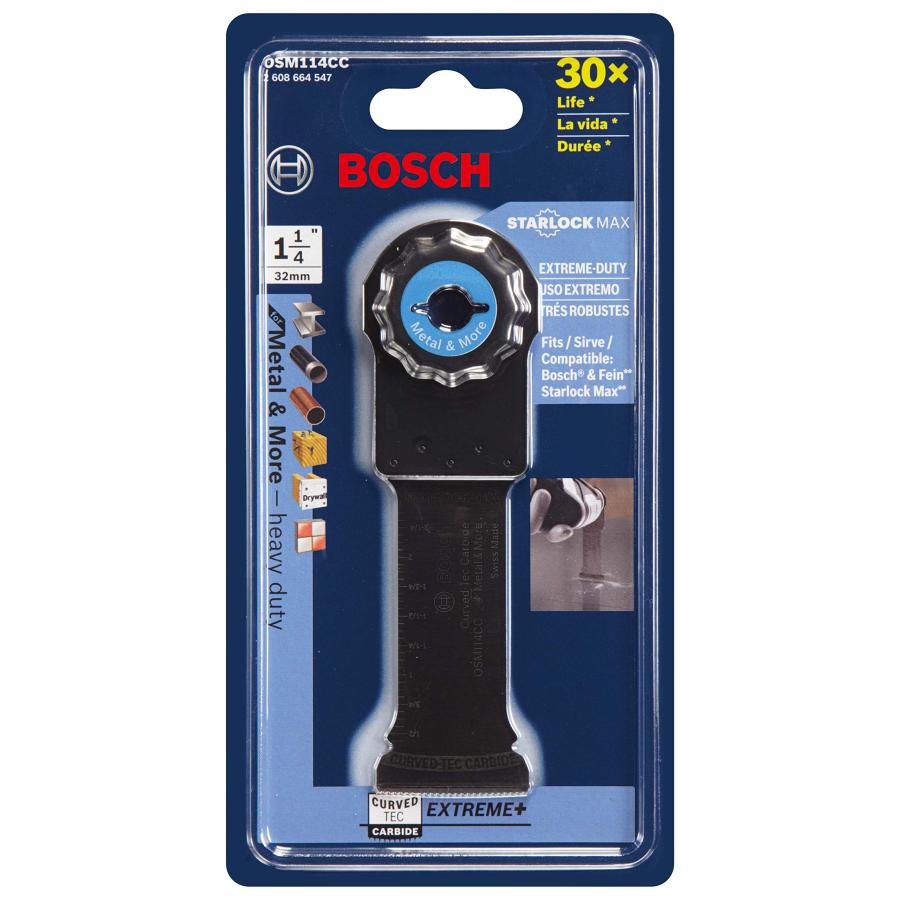 BOSCH OSM114CC 1-1/4 In. StarlockMax Oscillating Multi-Tool Curved-Tec Carbide Extreme Plunge Blade｜koostore｜03