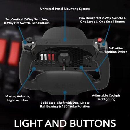 【推し】 ハニカムアルファフライトコントロールヨークとスイッチパネル。 【GM7344663886】(26130円)