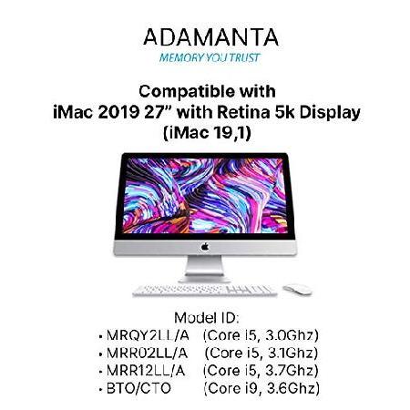 【限定最安値】 Adamanta 2019 Apple iMac 27w/Retina 5KディスプレイDDR4 2666Mhz PC4-21300 SODIMM 2Rx8 CL19 1.2v DRAM RAM用64GB(4x16GB)メモリアップグレード