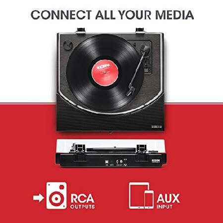 ION Audio レコードプレーヤー スピーカー内蔵 Bluetooth USB へ 