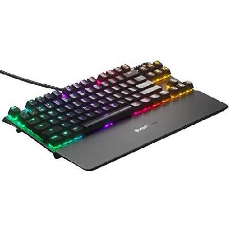 SteelSeries ゲーミングキーボード テンキーレス 赤軸 有線 英語配列 