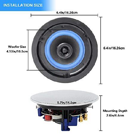 Herdio ブルートゥース 天井取付型スピーカー 天井 埋め込み 天井埋込型 設置用 スピーカー 丸型 160W 埋込 取付 speaker システム 