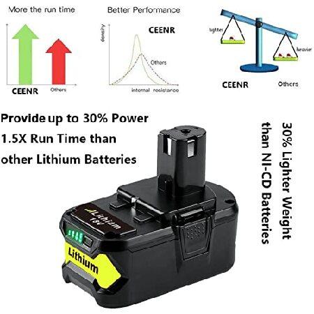 激安セール CEENR 2 Pack P108 6.0Ah Replacement for Ryobi 18V Battery Compatible with Ryobi ONE Plus 18 Volt Lithium Batteries One+ P108 6Ah P102 P105 P104 P108 P