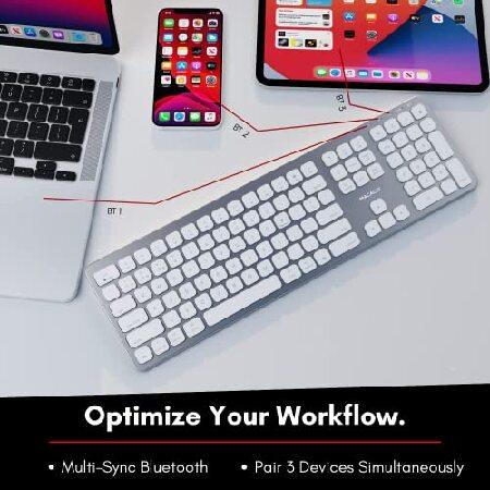 Mac ワイヤレス Bluetooth キーボード マルチペアリング 充電式 Mac ワイヤレス Bluetooth キーボード マルチペアリング 充電式