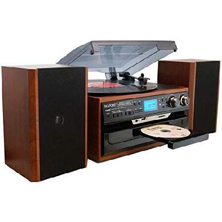 Boytone　BT-24MB　Bluetooth　CD　Record　Vinyl,　Record　Radio,　Speakers,　Player,　Player　FM　from　Cassette　Style　Separate　AM　Classic　Stereo　R　Turntable　with