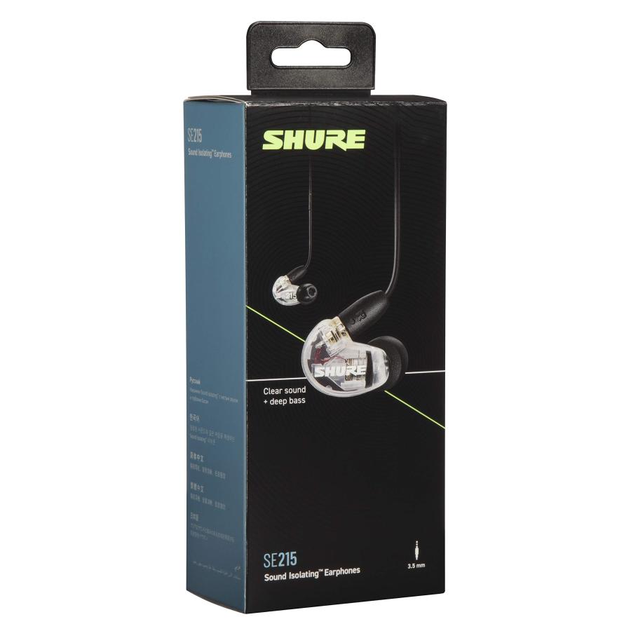 Shure SE215 有線遮音イヤホン クリアサウンド シングルドライバー 