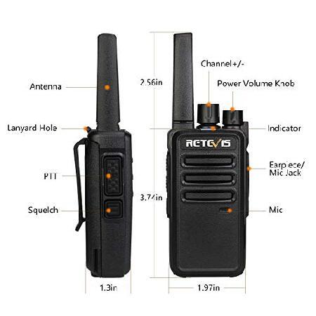 Retevis　RT68　Walkie　Talkies　Charger　Base,　with　for　Adults,Rechargeable　Earpiece,2　Duty　Radios　Way　Long　Walkie　Range,Heavy　Talkies　with　USB　for　Restaur