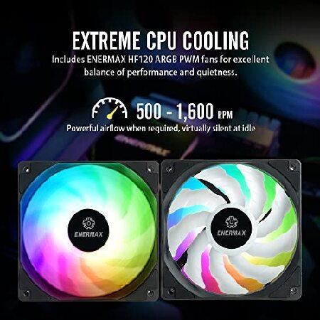 格安オンラインショップ Enermax Liqmax III 360 A-RGB AIO CPU Liquid Cooler - 360mm Radiator， 120mm ARGB PWM Fan， for Intel LGA1700/AMD AM5， 5 Year