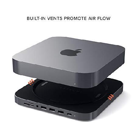 Satechi USB-C アルミニウム スタンド & ハブ (スペースグレイ) (2018/2020 Mac Mini対応) USB-C データポート, Micro/SDカードリーダー, USB 3.0, ヘッドホン Satechi USB-C アルミニウム スタンド & ハブ (スペースグレイ) (2018/2020 Mac Mini対応) USB-C データポート, Micro/SDカードリーダー, USB 3.0, ヘッドホン