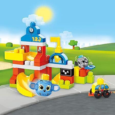 Mega Bloks Peek A Blocks Schoolhouse with Big Building Blocks, Building Toys for Toddlers (42 Pieces)｜koostore｜05