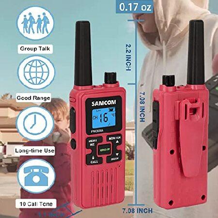 SAMCOM　Walkie　Talkies　for　Way　Pack　Two　Way　FRS　with　Long　and　22　Adults　Radios　Talky　Radios　Mic　Kids,　Cal　Channels　Range,　Walky　Set,　Earpiece　Group