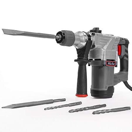 XtremepowerUS　45356　Rotary　Masonry　w　Case　Electric　SDS　Drill　Hammer　Concrete　Cement　＆　4&quot;　Bits　1-1