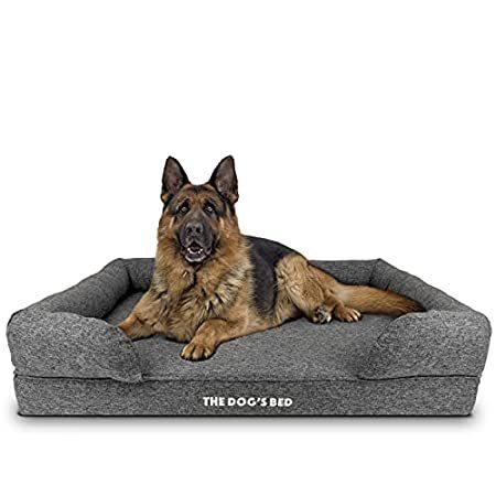 KOO STORE特別価格The Dog’s Bed Orthopedic Dog Bed XL Grey Poly-Linen 43.5x34, Memory Foam, P好評販売中 (税込)