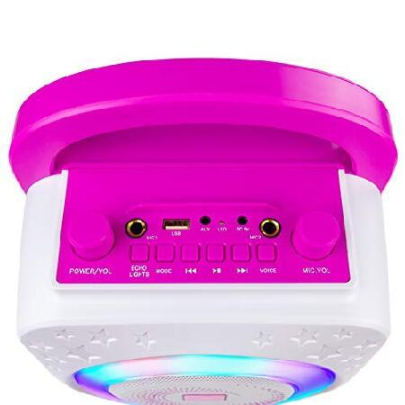 Bluetooth カラオケマイク 手持ちマイク2本 内蔵バッテリーParty