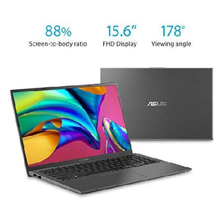 ASUS VivoBook 15 薄型軽量ノートパソコン 15.6インチ FHD バックライトKB 指紋認証 Windows 10 スレートグレー