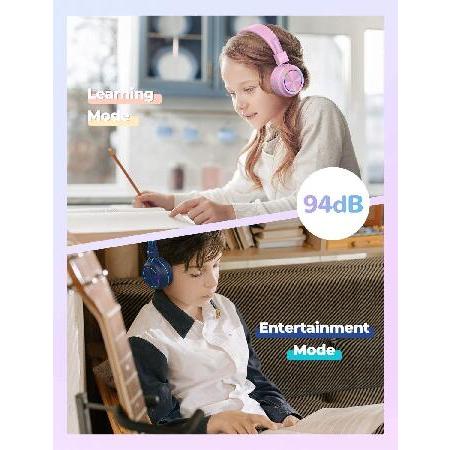 一番安い iClever BTH03 Kids Bluetooth Headphones Safe Volume， Colorful LED Lights， 25H Playtime， Stereo Sound Mic， Bluetooth 5.0， Foldable， On Ear Kids Wireles