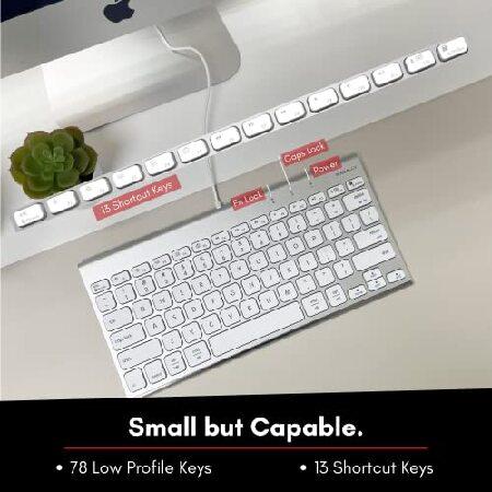Macally USB有線キーボード MacとWindows PC用 - 省スペース対応 Macally USB有線キーボード MacとWindows PC用 - 省スペース対応