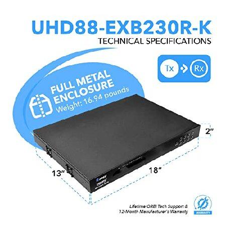 OREI 8X8 4K HDMI Matrix Switcher Extender - HDBaseT UltraHD 4K @ 60Hz 4:4:4 Over Single CAT5e/6/7 Cable with HDR, CEC ＆ IR Control, RS-232 - Up to 23｜koostore｜05
