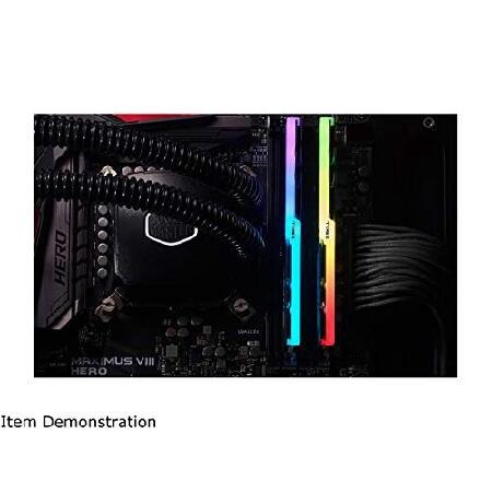 G.SKILL 64GB（2 x 32GB）TridentZ RGBシリーズDDR4 SDRAM 3200MHz PC4-25600 for Intel XMP 2.0デスクトップメモリ??モデルF4-3200C16D-64GTZR 