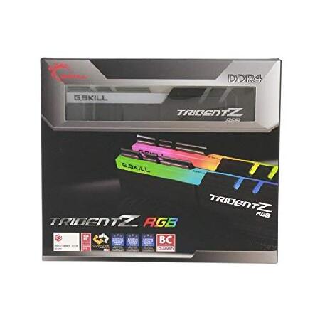 G.SKILL 64GB（2 x 32GB）TridentZ RGBシリーズDDR4 SDRAM 3200MHz PC4-25600 for Intel XMP 2.0デスクトップメモリ??モデルF4-3200C16D-64GTZR 