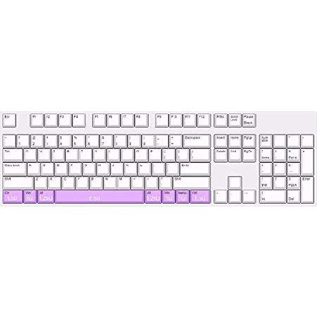 Spacebar PBT キーキャップ OW 昇華型スペースバースイッチ チェリープロファイル Corsair Strafe K55 K63 K65 K68 RGB K70 MK.2 LUX K95 【フルサイズフレキシブルシリコンウォッシャブルキーボード】 プラチナ メカニ