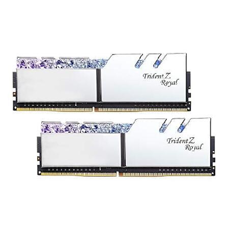 G.SKILL 64GB（2 x 32GB）Trident Z RoyalシリーズDDR4 SDRAM 3600MHz PC4-28800 Intel XMP 2.0デスクトップメモリモデルF4-3600C18D-64GTRS｜koostore｜02