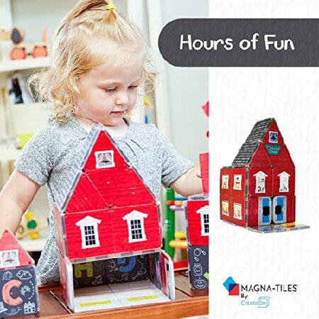 CreateOn Magna-Tiles ABC Schoolhouse Magnetic Tiles Structure-Building Set for Kids, Magnetic Kids’ Building Toys, STEM Toys for Ages 3+, 37 Pieces｜koostore｜05