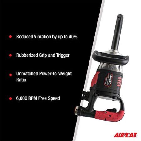 新年の贈り物 AIRCAT 1993-VXL: 1-Inch Vibrotherm Drive Composite Straight Impact Wrench 2，300 ft-lbs - 7-Inch Extended Anvil