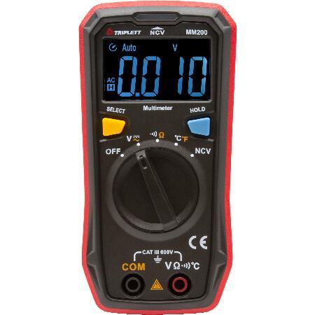 Triplett MM200 Compact 4000 Count Multimeter - AC/DC Voltage, Resistance, Temperature, Continuity ,Black｜koostore｜05