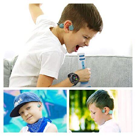 人気の激安販壳 myFirst Bone Conduction Headphone Wireless - Open Ear Design Official Headphones with Bluetooth Wireless IPX6 Flexible Waterproof for Kids/Adults (Gra