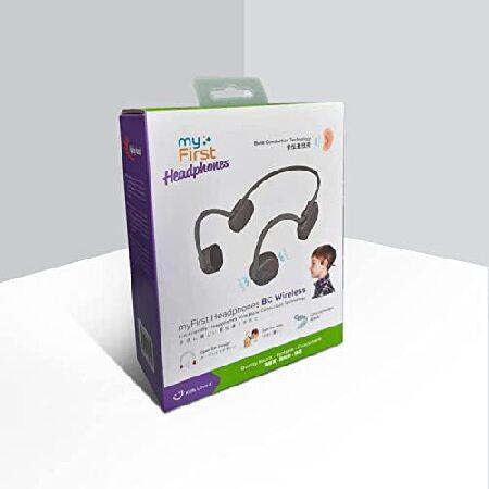 人気の激安販壳 myFirst Bone Conduction Headphone Wireless - Open Ear Design Official Headphones with Bluetooth Wireless IPX6 Flexible Waterproof for Kids/Adults (Gra