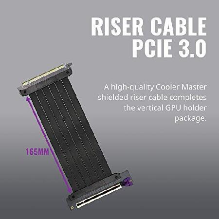 売り出しお値下 Cooler Master Master アクセサリー 縦型グラフィックスカードホルダーキット バージョン2 プレミアムライザーケーブル付き PCI-E 3.0 x16-165mm すべての標準AT