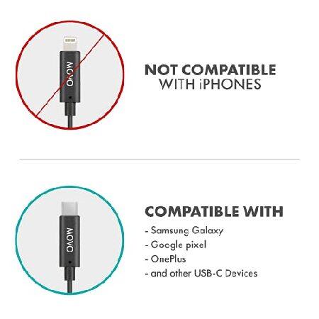Movo Edge-UC-Duo -USB Type-Cデバイスのみ - 接続を確認してください - ワイヤレスラベリアマイクロホンシステム - USB Type-C Android、Samsung、DJI OM 4/5と｜koostore｜02