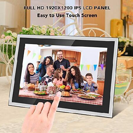 Feelcare　Digital　WiFi　for　inch,　10　IPS　Picture　WiFi,16GB　or　Videos　Photos　5GHZ　Storage,1920x1200　Anywhere,　FHD　Frame　from　Display,Touchscreen　Send　Eas