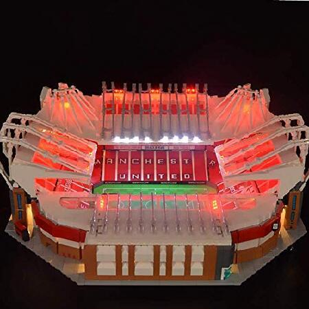 T-Club Upgrade LED Light Kit with RC for Lego 10272 Creator Manchester United Old Trafford Football Stadium Building Blocks (Not Include Lego Model) (｜koostore｜02