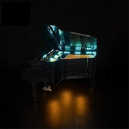 T-Club Upgrade LED Light Kit for Lego Ideas 21323 Grand Piano Building Blocks (Not Include Lego Model) (RC with Sound)｜koostore｜04