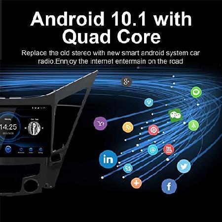 オンラインストア安い LEXXSON Android 10.1 Car Radio Stereo for Hyundai Sonata 2011-2013， 9 inch Capacitive Touch Screen High Definition Head Unit， Build-in Bluetooth USB P